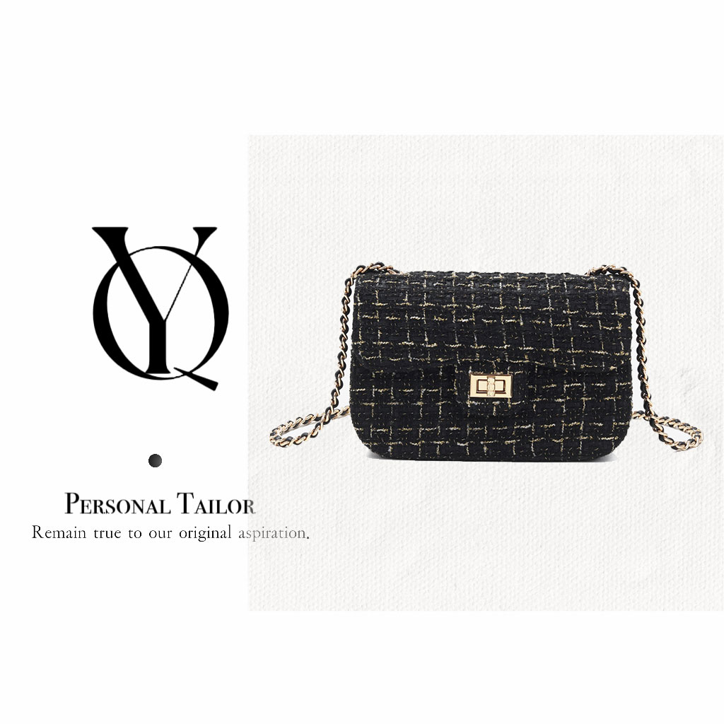 【羽桥专属】爱美巴新款小香风轻奢时尚通勤包单肩斜挎包A250929