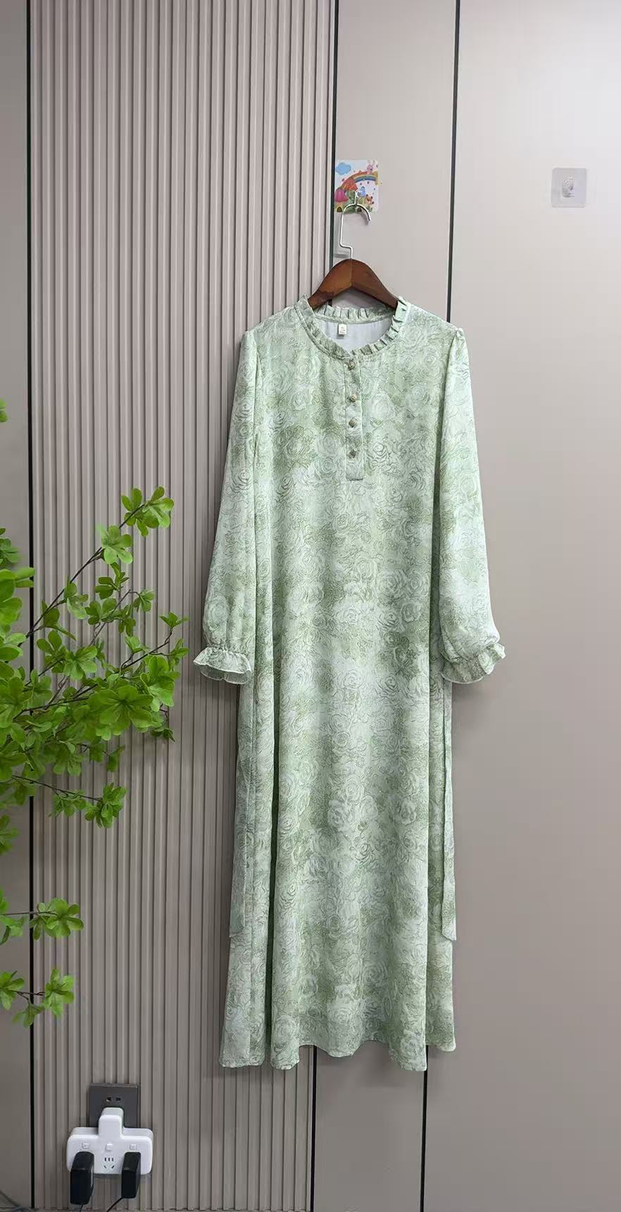 249夏季双层雪纺纱夏季连衣裙