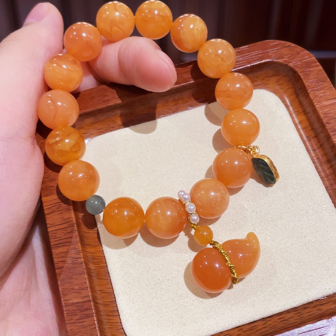 蜜蜡手链未镶嵌手串