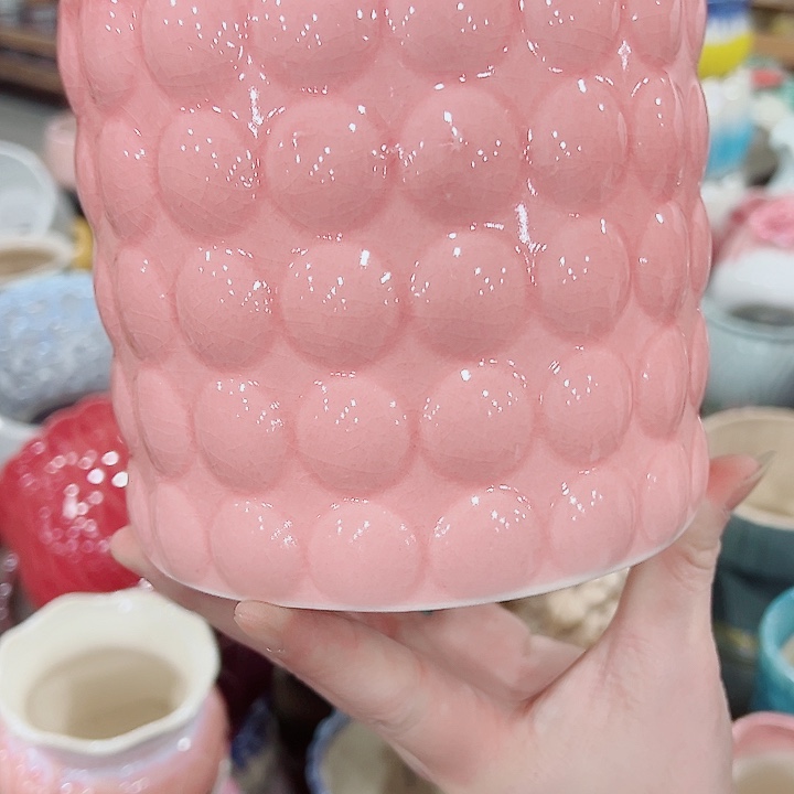 有孔，凑单福利满10元发货陶瓷多肉花盆！