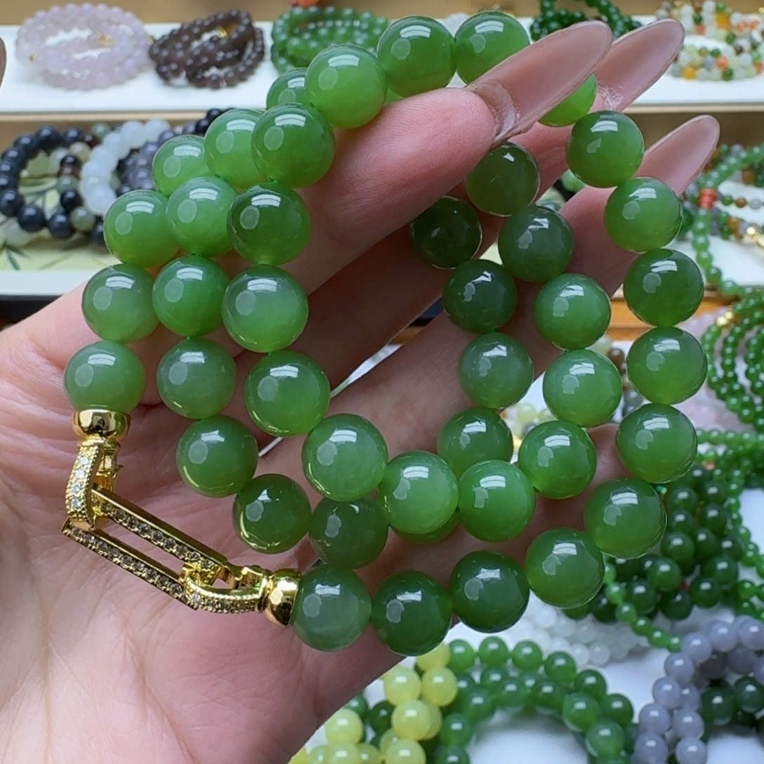 和田玉未镶嵌手链