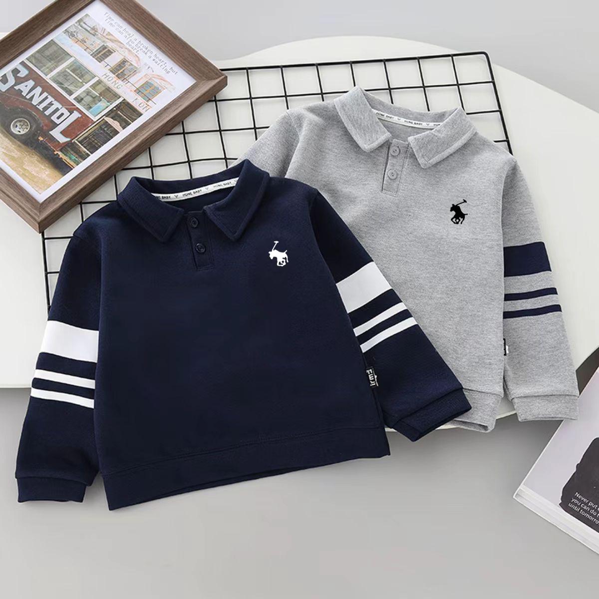 休闲风春秋男女通用极简风卫衣秋装春装韩版polo