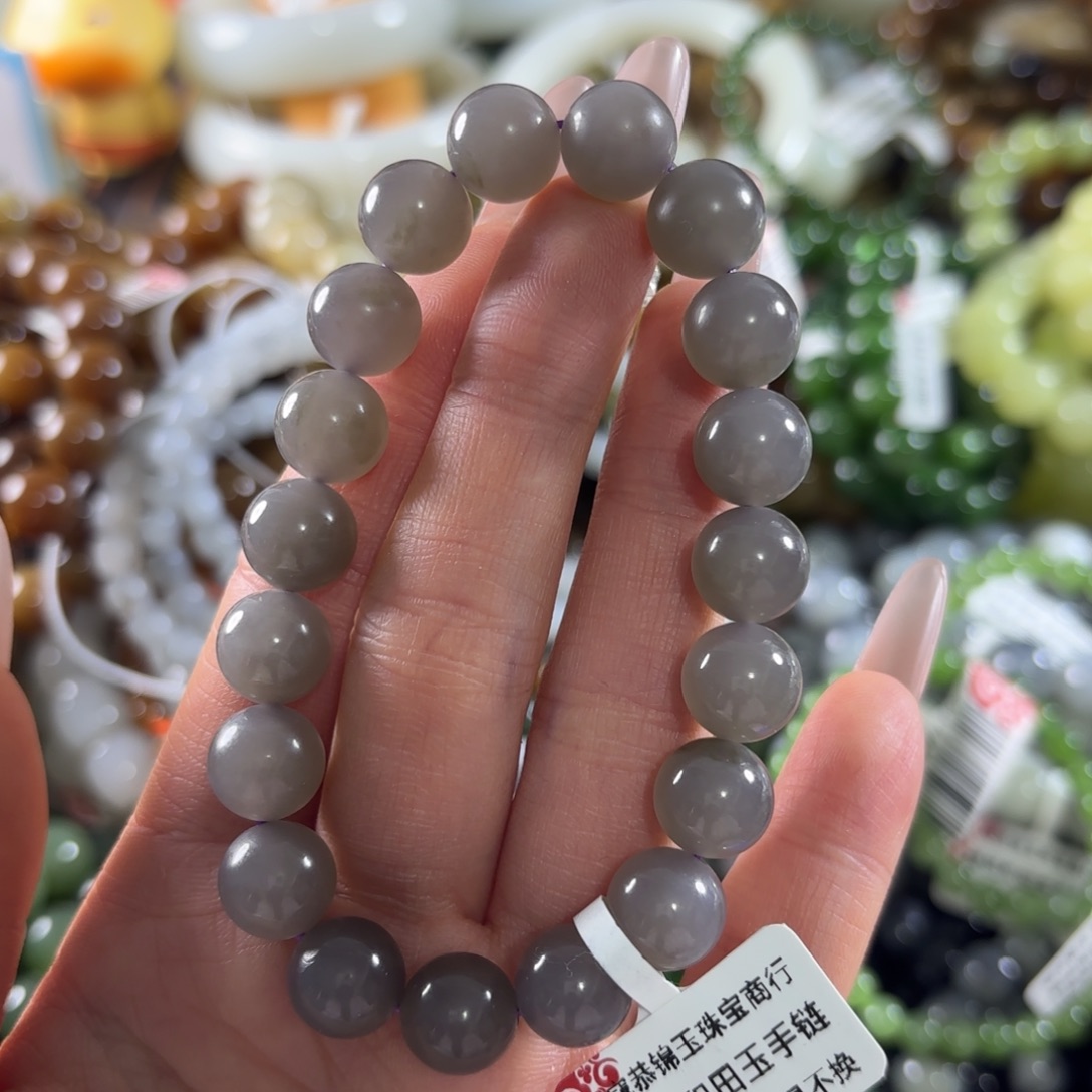 和田玉未镶嵌手串259