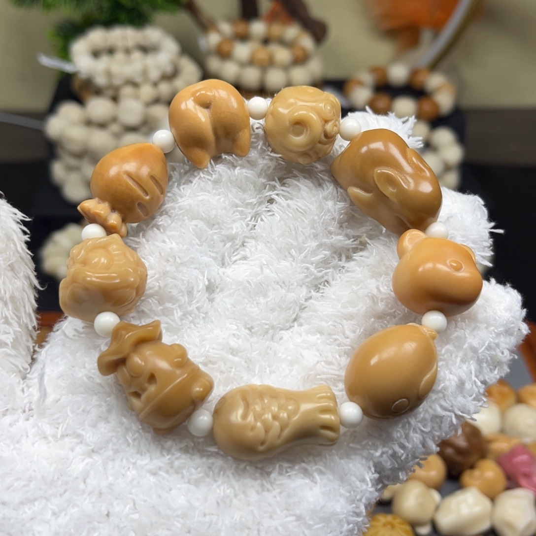 菩提根/象牙果吊坠2.5.73混搭风化