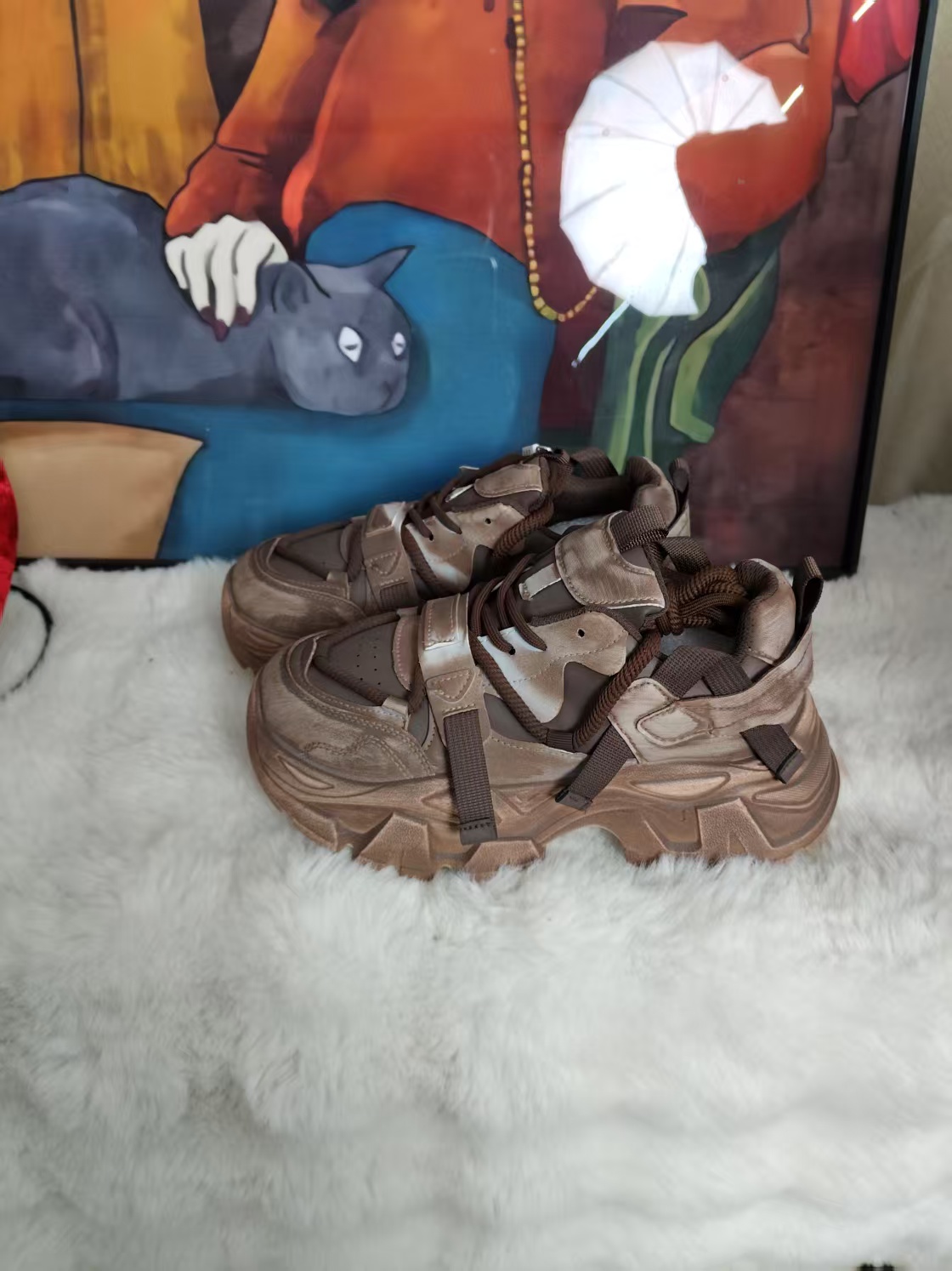 8913/39【新疆包邮】超火爆款增高老爹鞋秋季新款厚底休闲运动鞋