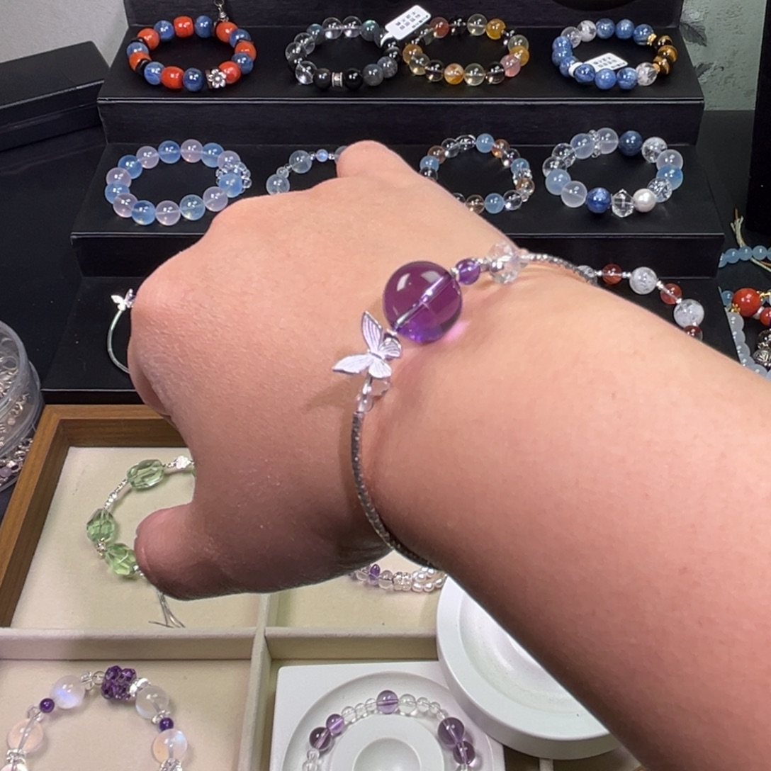 银S925镶嵌手链水晶