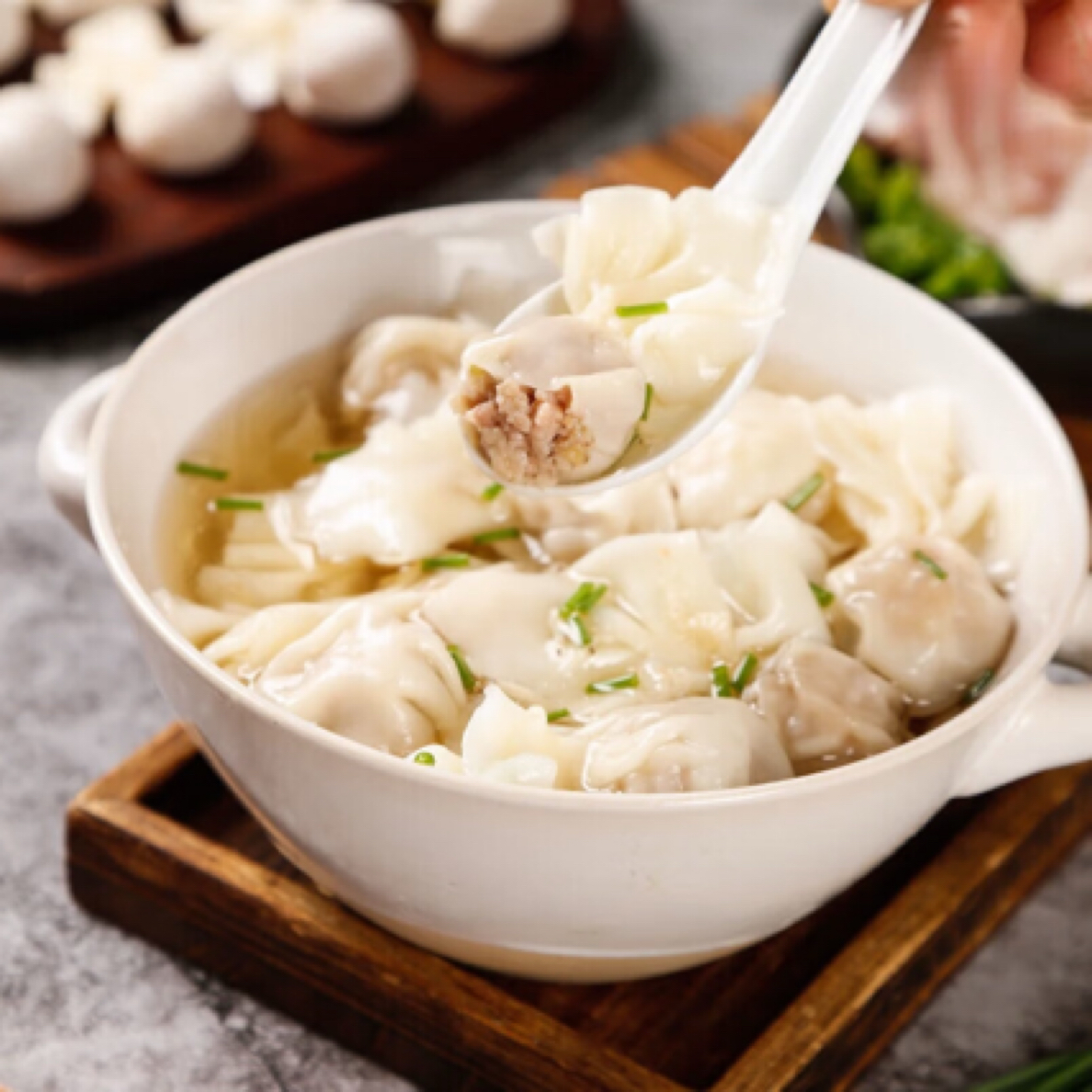 冷冻手工馄饨猪肉馅 500g