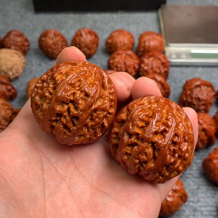 文玩核桃把件$***欢19粗筋44