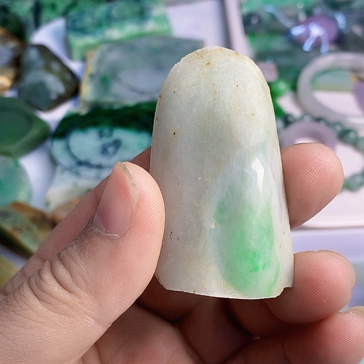 翡翠散珠天然翡翠A货挂件