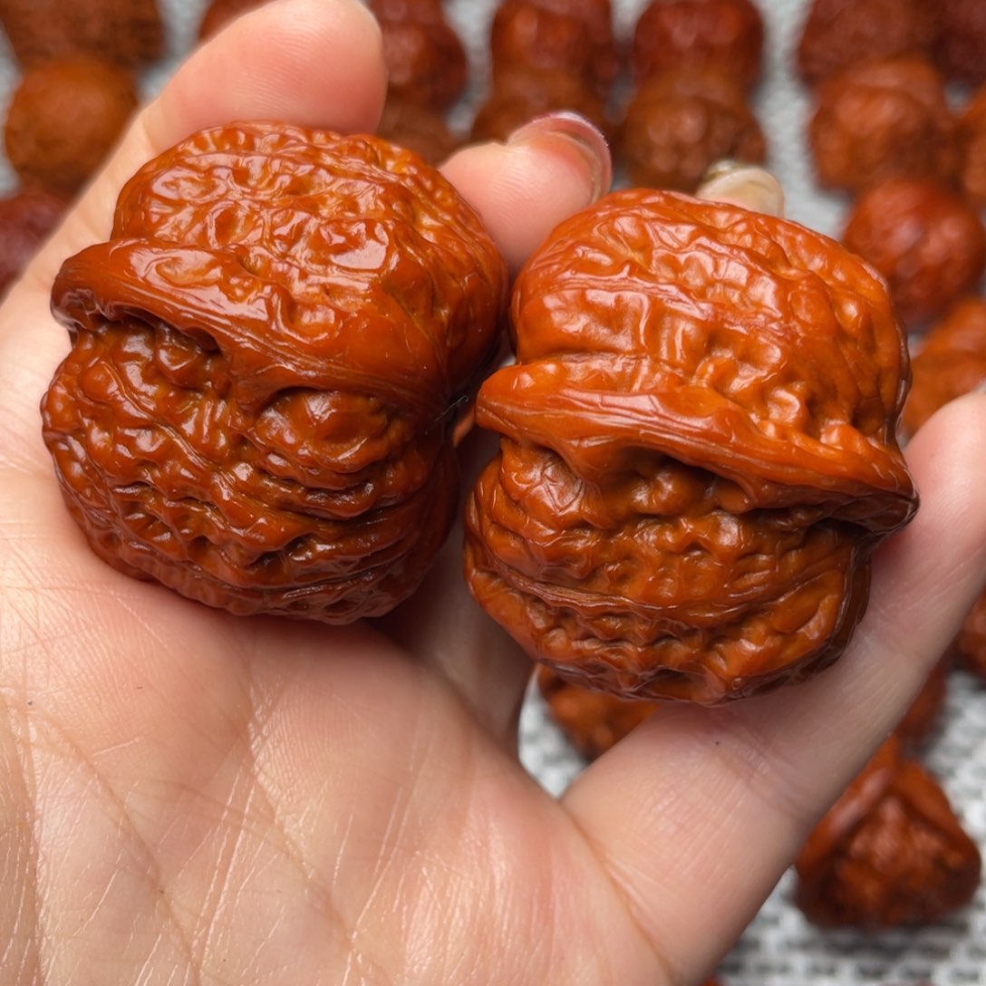 桃核吊坠文玩核桃 手把件 南瓜墩 42