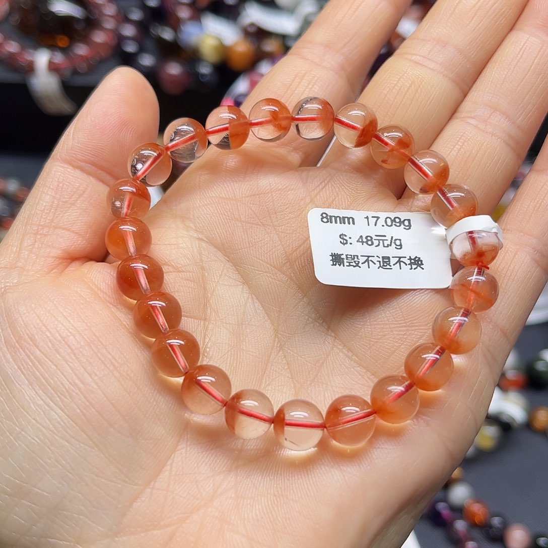 水晶手链未镶嵌心**愿