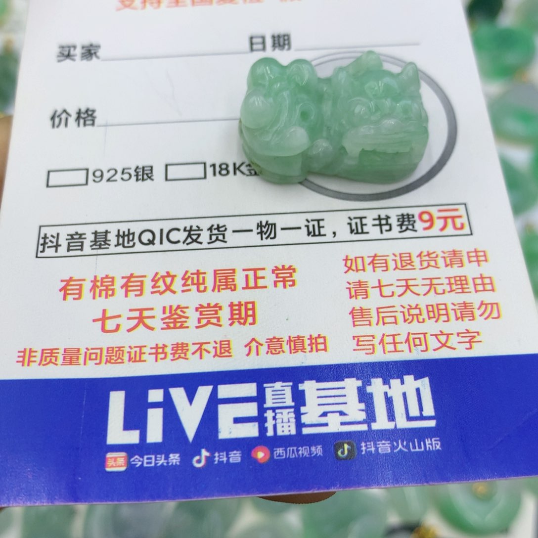 翡翠颈饰未镶嵌翡翠
