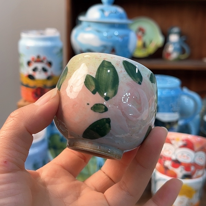 陶景德镇釉下手绘陶瓷 