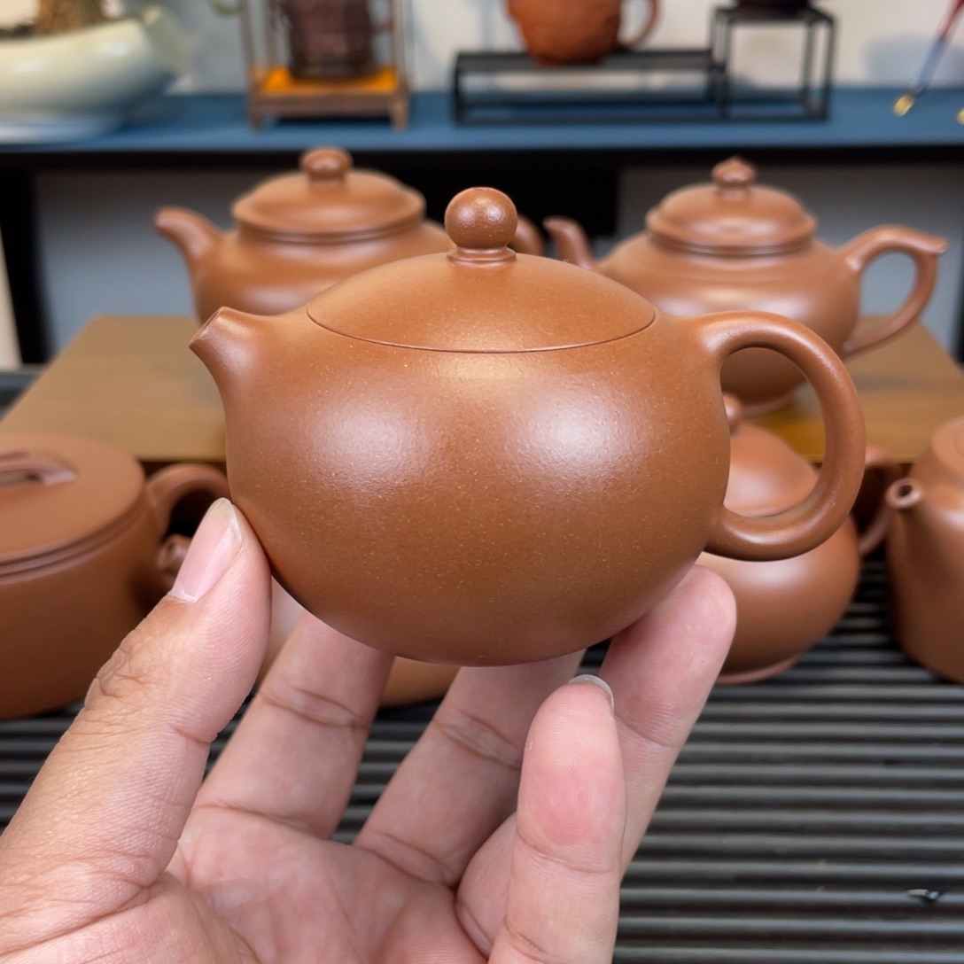 紫砂茶壶台西紫泥西施150cc