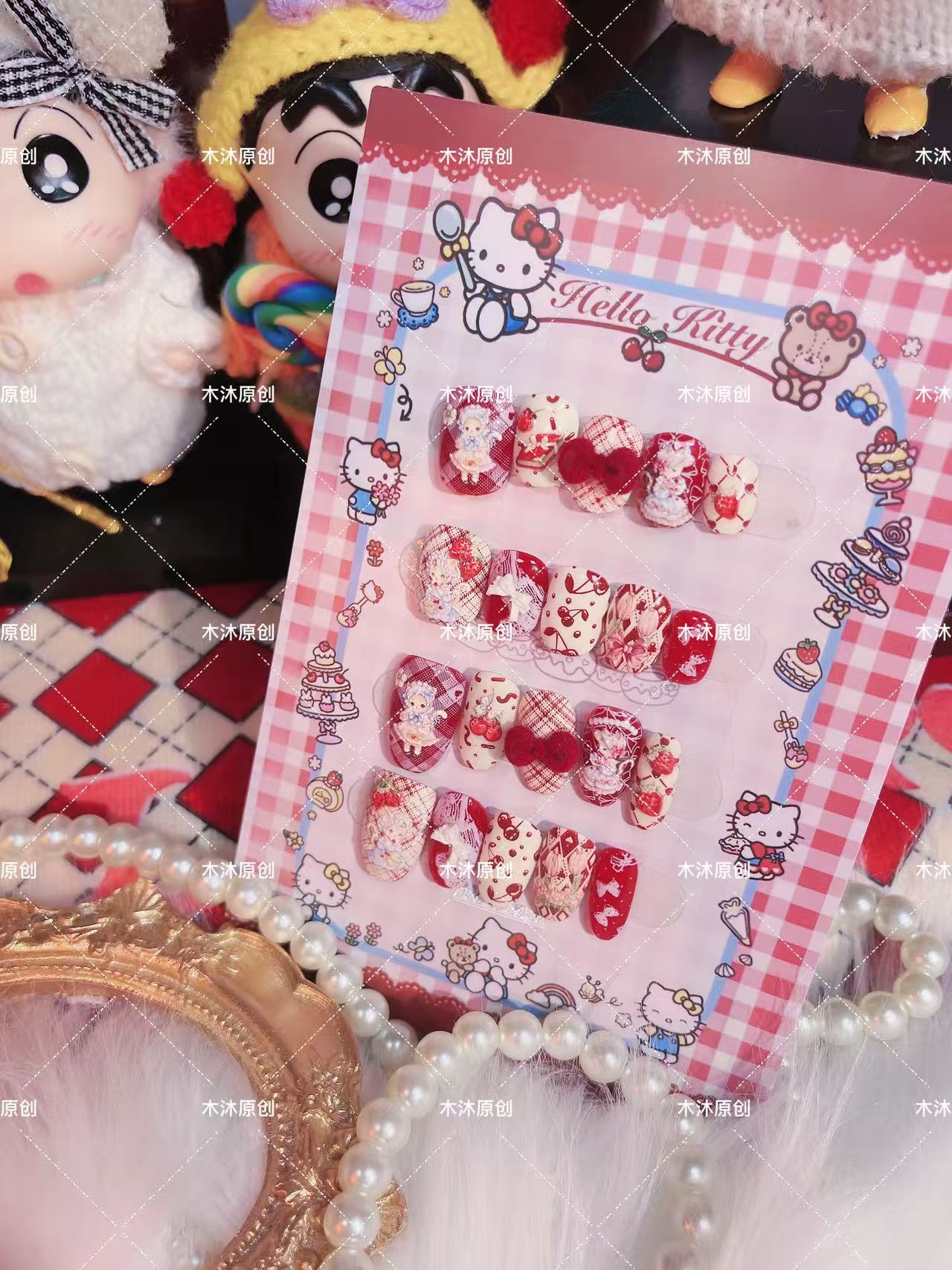 【洛丽塔猫咪】纯手工穿戴甲  NO退NO换 两单包邮