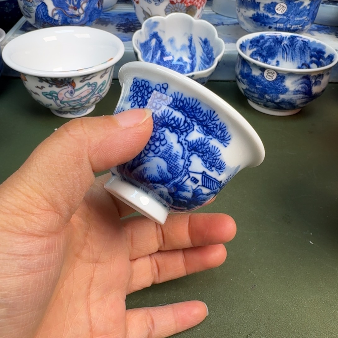 陶景德镇纯手绘茶具圆圆259