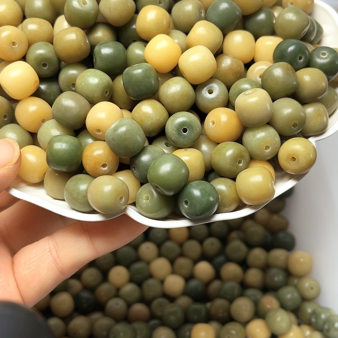 白玉菩提吊坠白玉菩提12青提桶50颗卡灯牌宠50颗