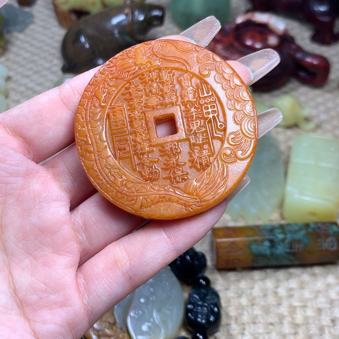 白玉菩提吊坠挂件