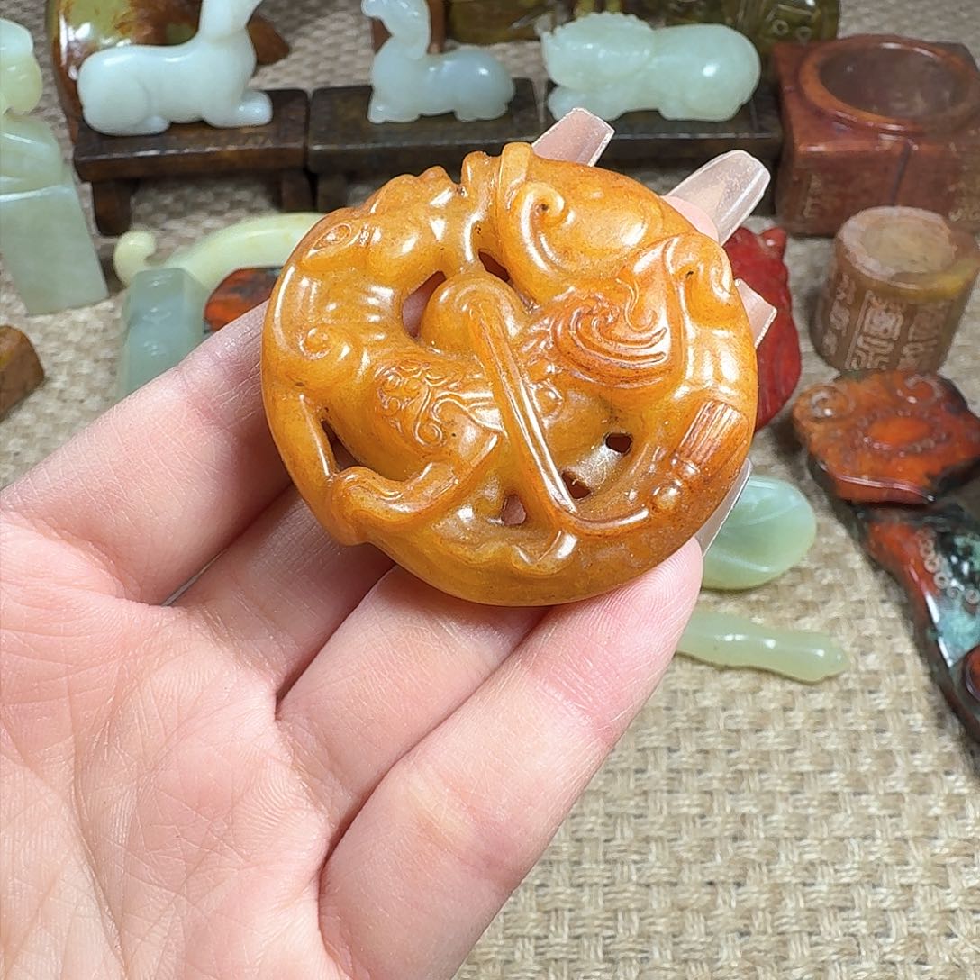 白玉菩提吊坠挂件