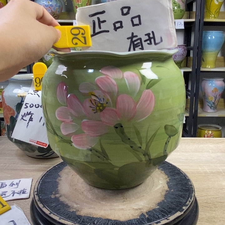 景德镇高温陶瓷花盆