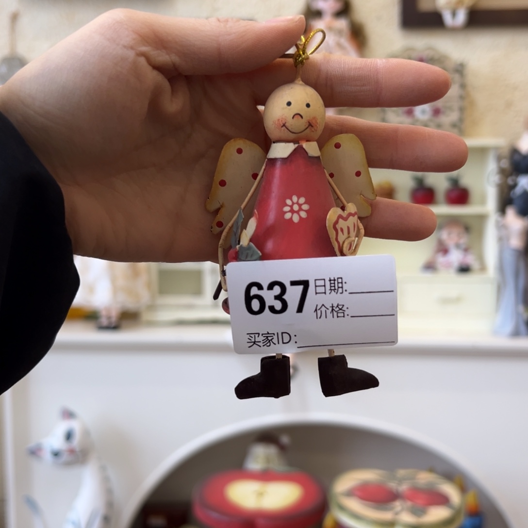 木默认微瑕微脏！外贸样品挂件摆件637