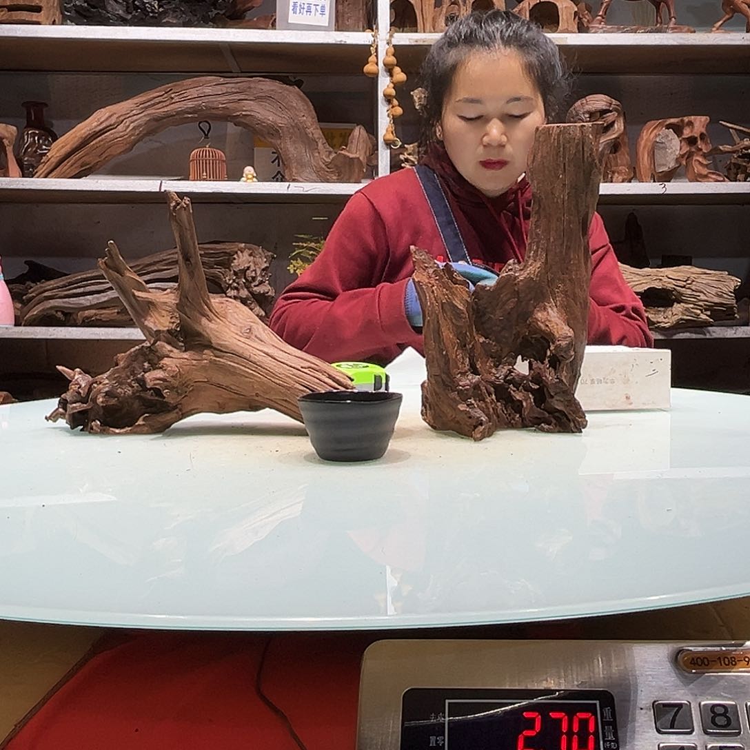 紫砂紫柚沉木快**鱼1886-2紫柚沉木