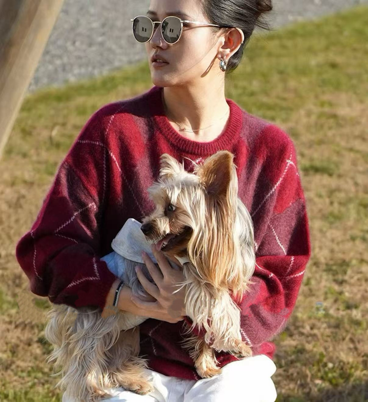 25新款经典美拉德毛衣慵懒针织衫6699