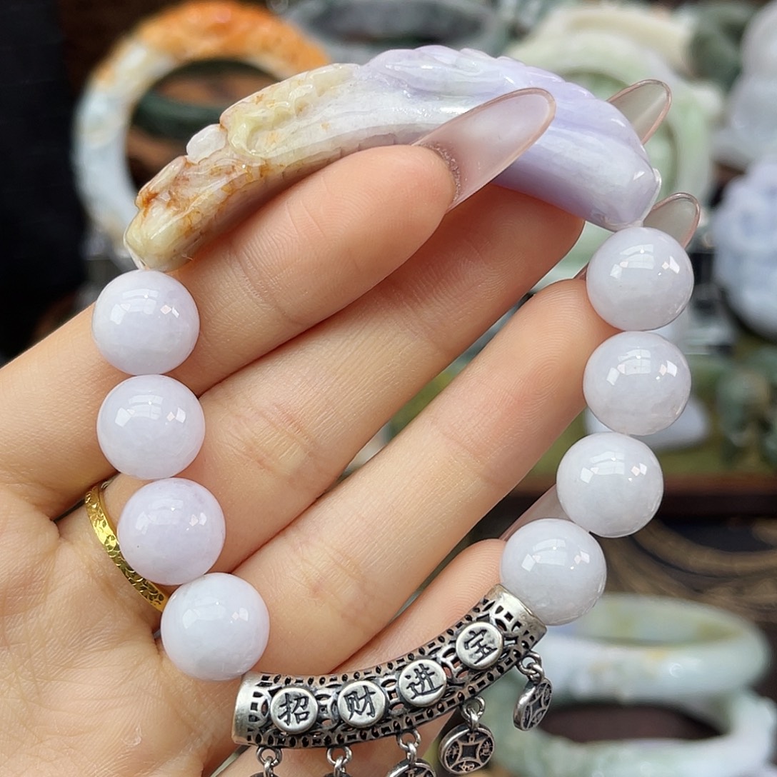 越***好翡翠未镶嵌手链手链