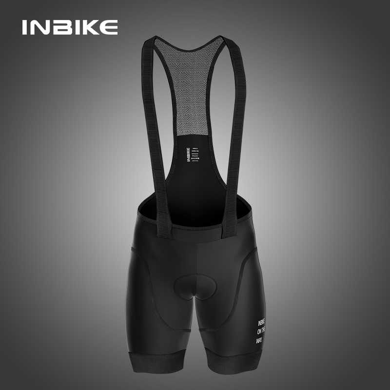 INBIKE加宽加大码男骑行服背带短裤夏自行车公路车山地车皓魄