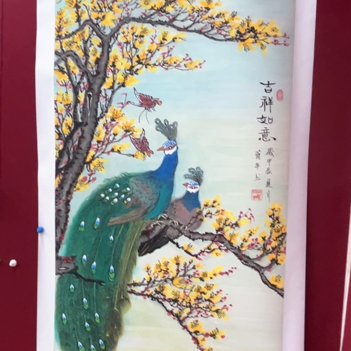 国画纯手绘国画四尺