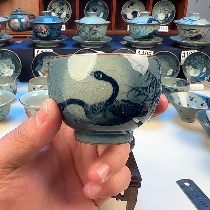 景德镇陶瓷陶瓷杯茶具龙蛋杯