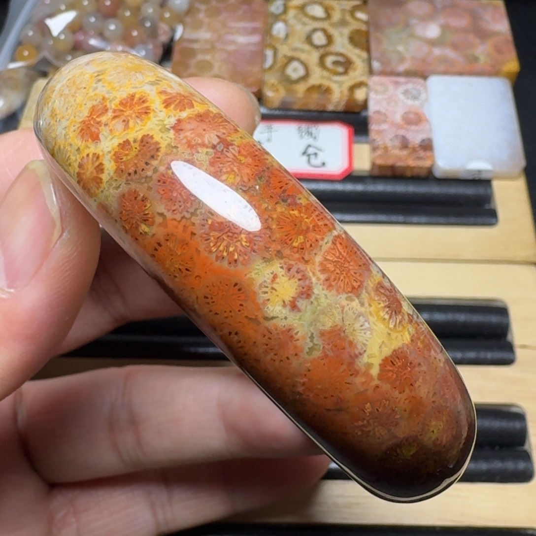 硅化玉纯天然色有机玉石未镶嵌54.5圈口