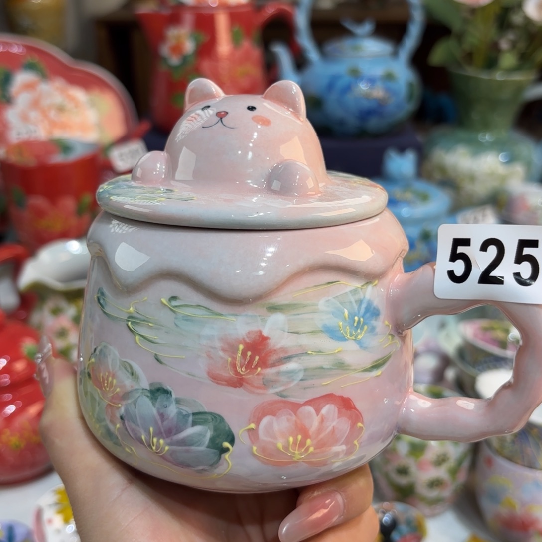 看*?景德镇手绘高温釉下彩陶瓷茶具