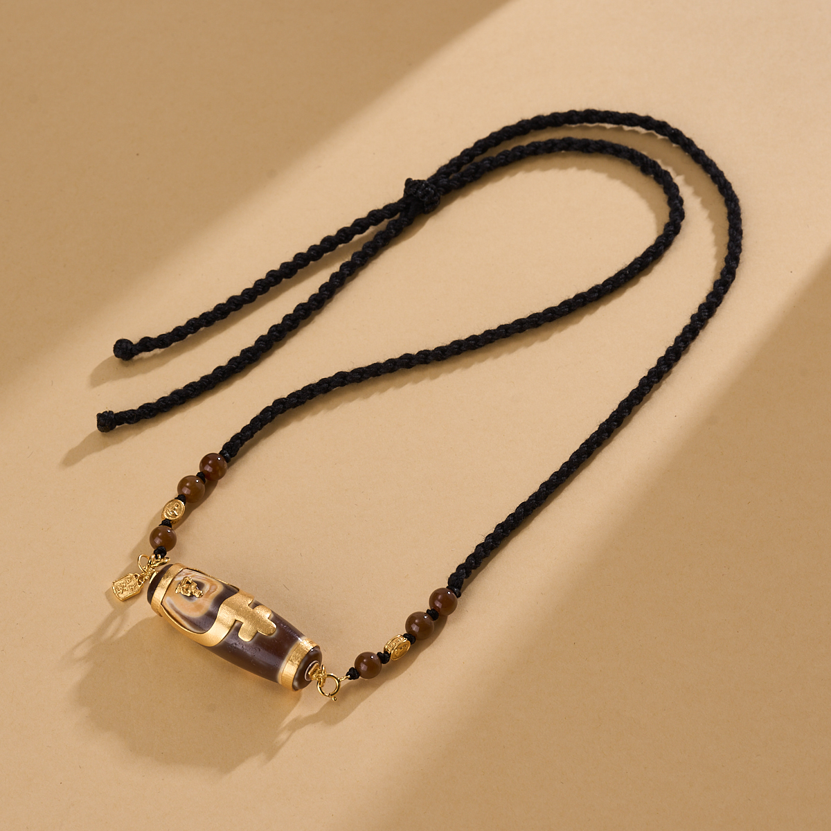 云丹拉姆丨TY银镶宝瓶财礻申天珠锁骨链多样性发其一