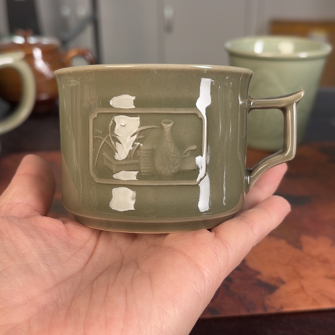 龙泉云间青瓷小米茶器