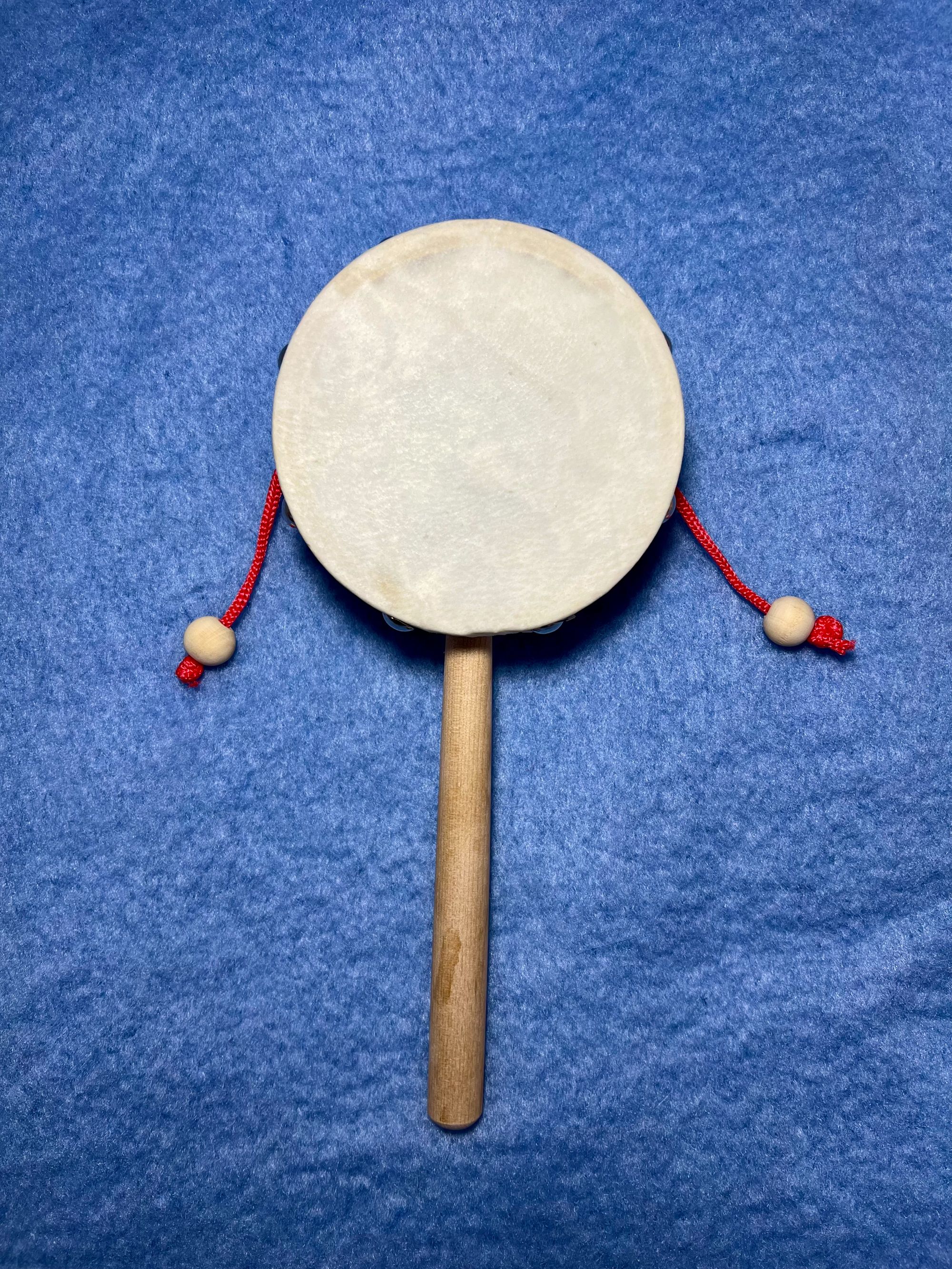 手工羊皮复古拨浪鼓宝宝儿童手持拨浪鼓摇响平安纯手工