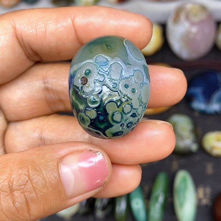 手把件阿拉善眼睛石