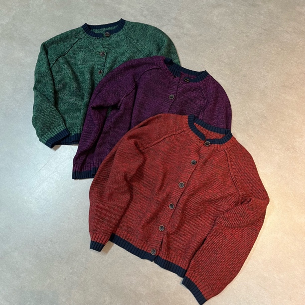 韩版洋气百搭秋冬新款色织复古针织开衫3698