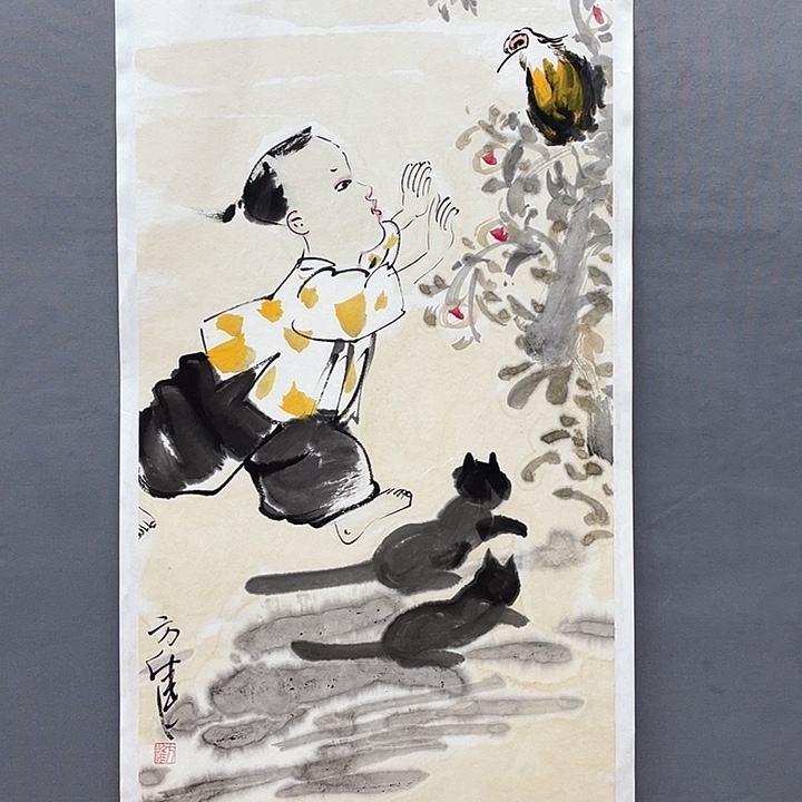 国画傻*哥长乐轩画坊书画作品