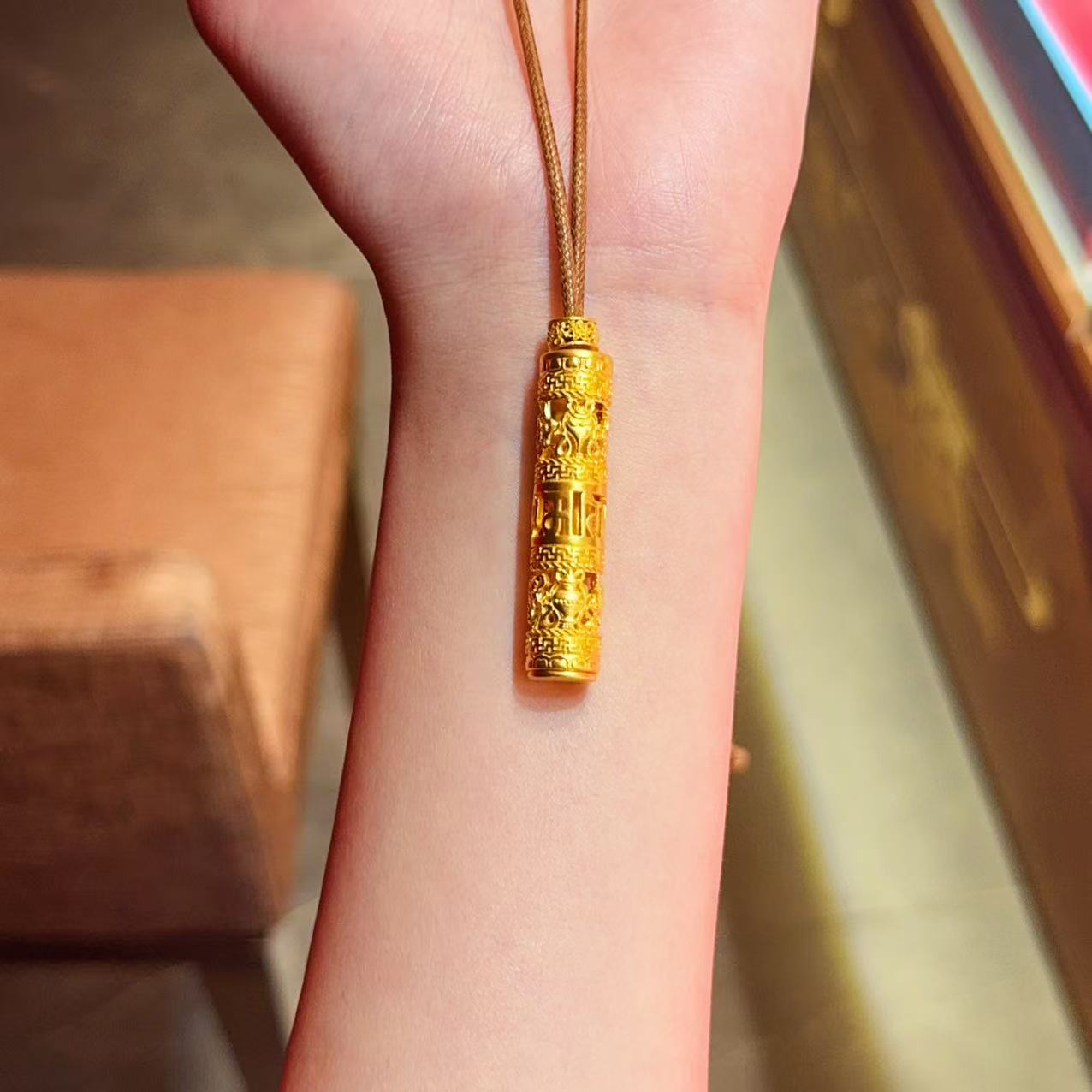 【新美源】足金999 古法工艺 随身佛吊坠29.89克