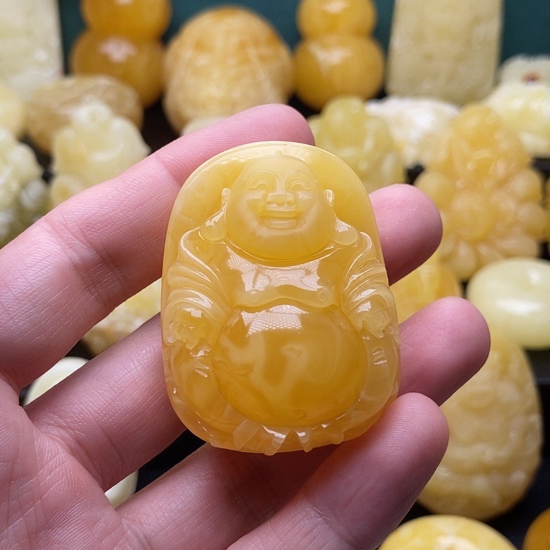 琥珀颈饰未镶嵌琥珀蜜蜡吊坠