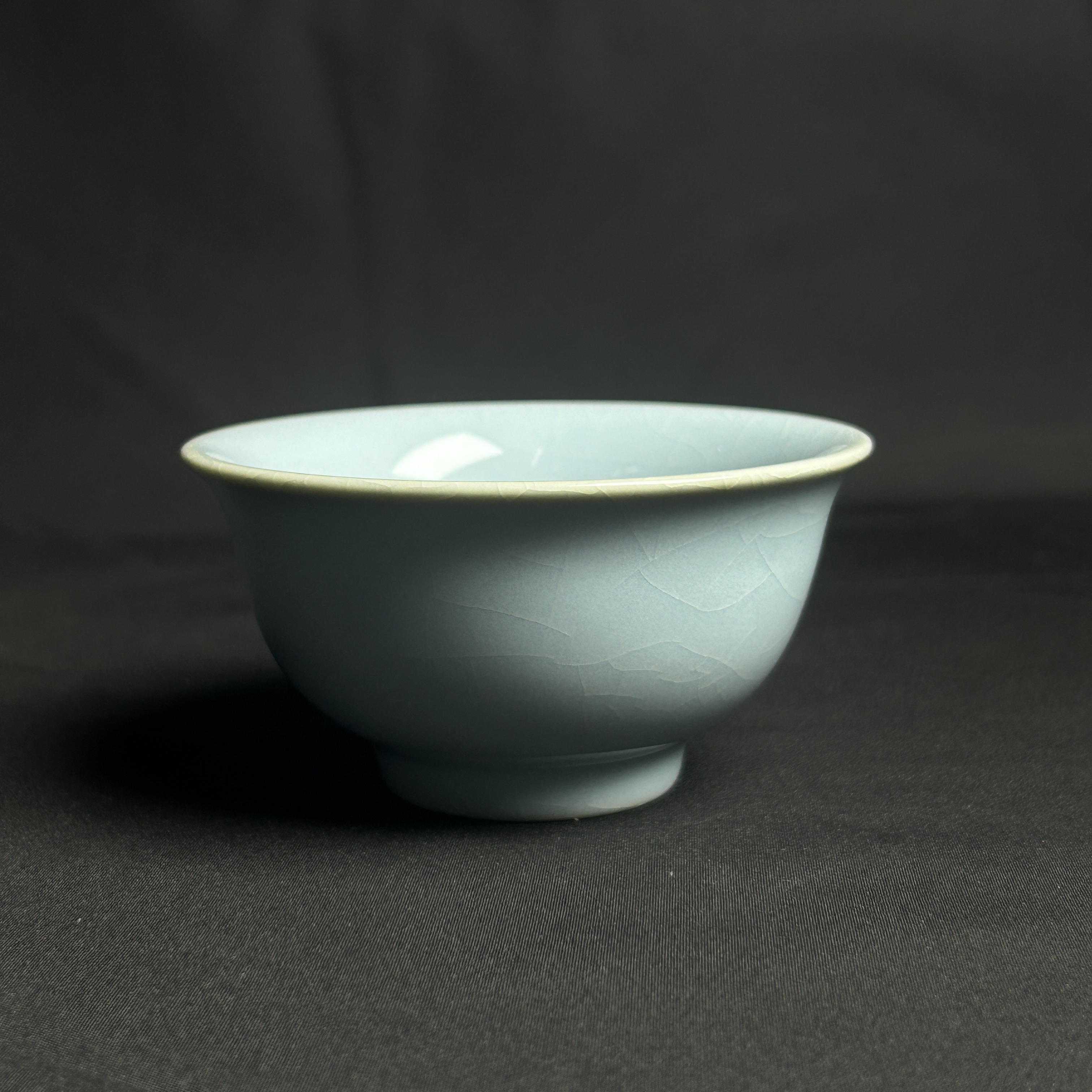 压手杯天青釉支钉烧满釉主人杯原矿釉汝瓷汝窑