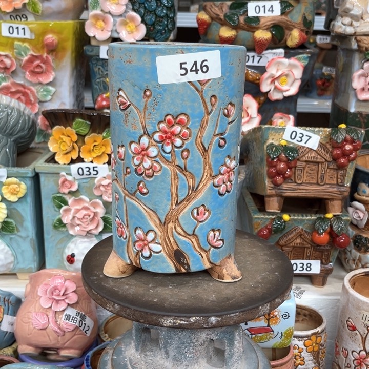 紫砂花盆粗陶材质多肉花盆