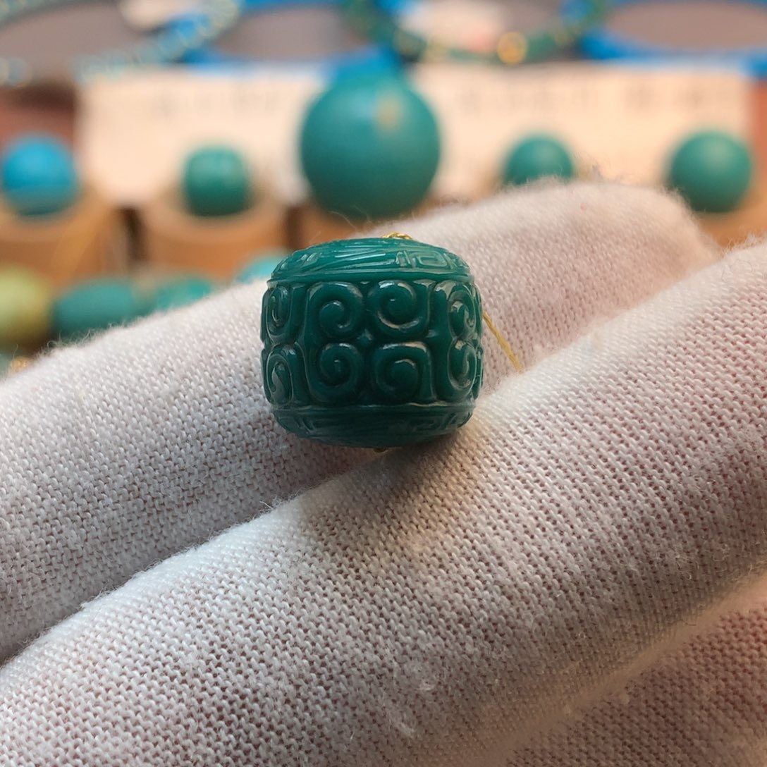 绿松石未镶嵌挂件13.6m