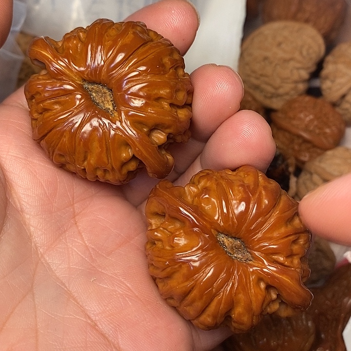 一***鼎文玩核桃把件白47