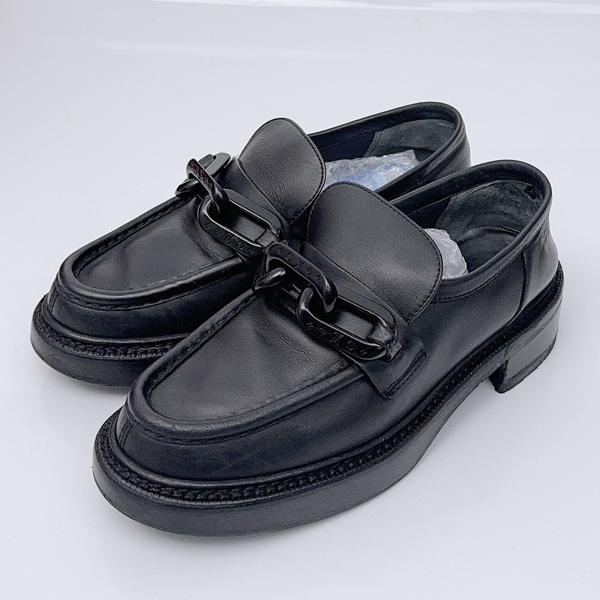 99新 LouisVuitton/路易威登 38码 锁链乐福鞋 lz01245