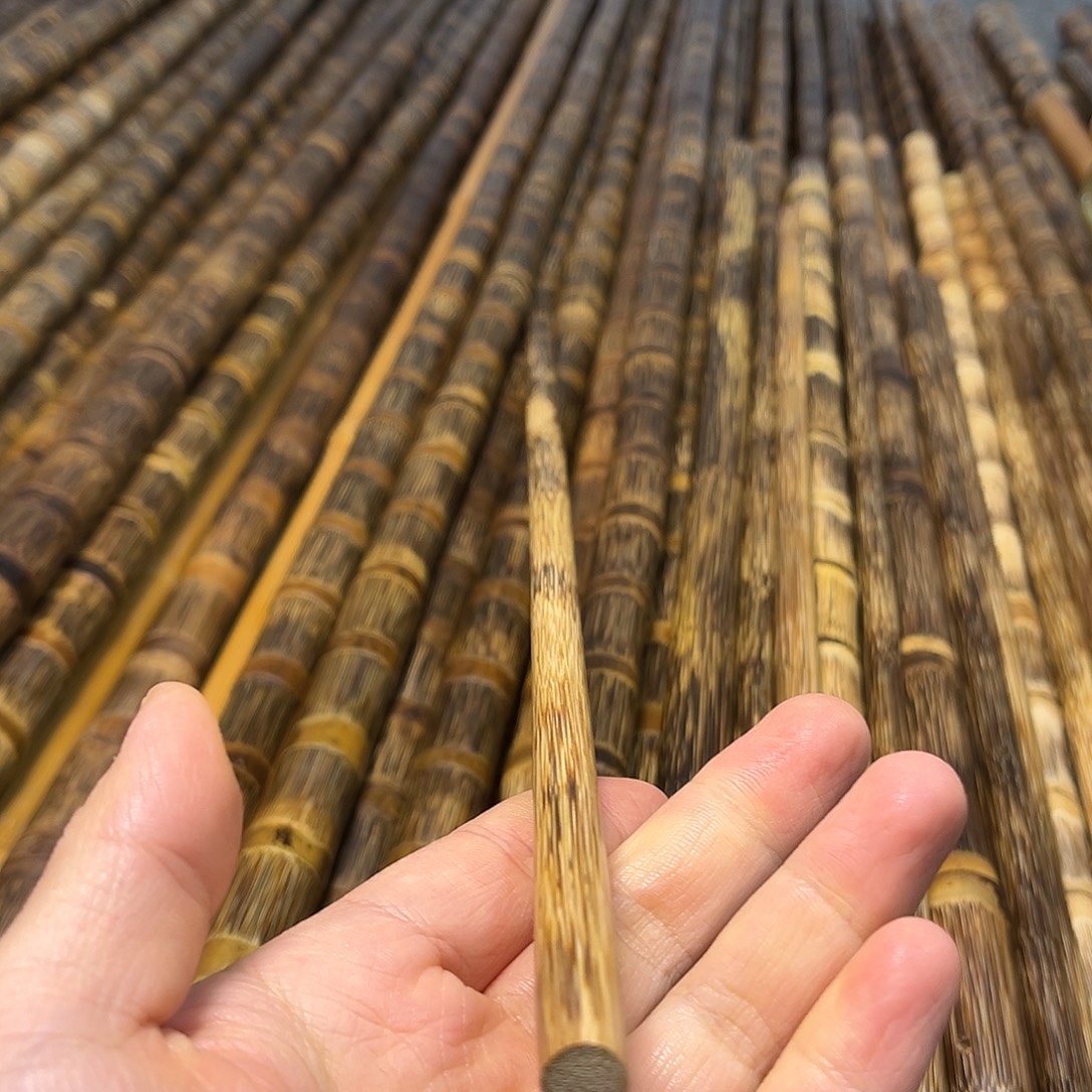 勿***我竹精美金丝实心竹无节50cm长直径0.9cm