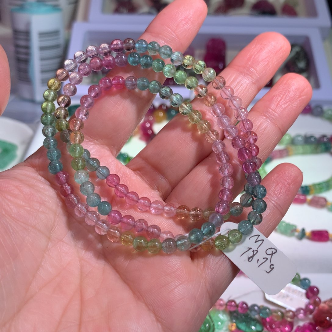 碧玺手链未镶嵌S****9碧玺