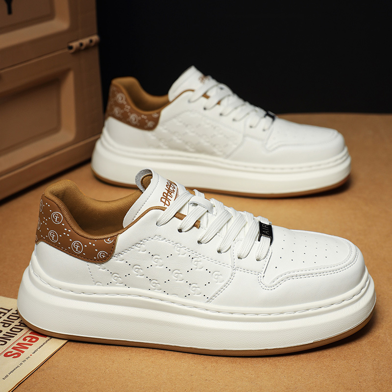 男士休闲板鞋2025春季新款百搭低帮透气时尚潮流运动休闲男鞋