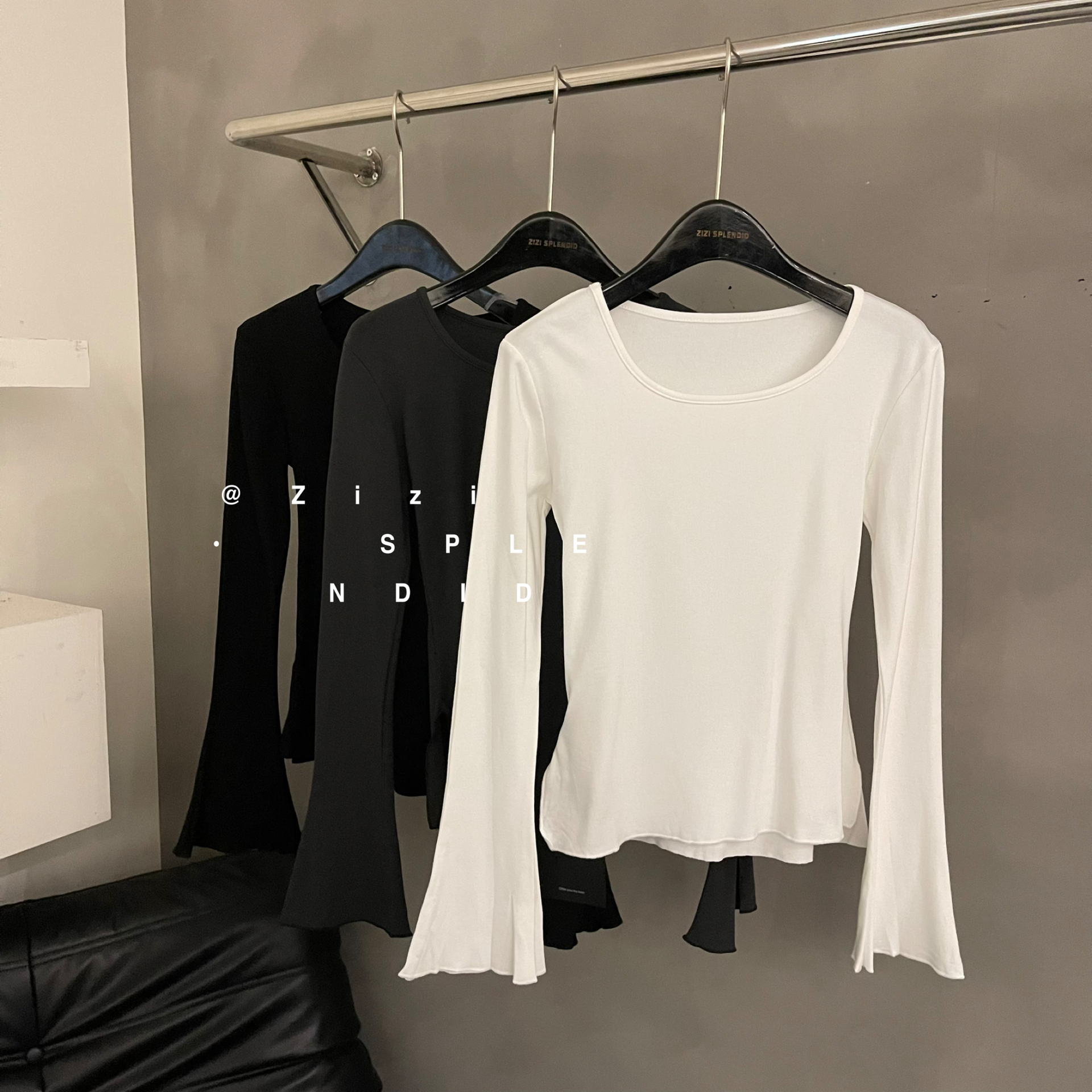 zizi@8019 韩系时尚百搭休闲打底衫 12-30